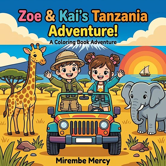 Zoe & Kai Coloring Adventures in Tanzania