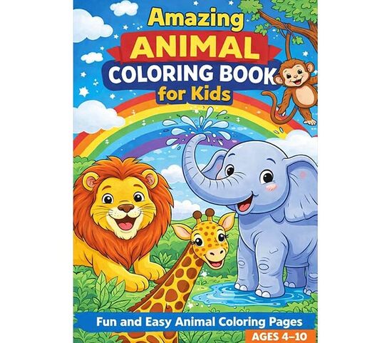  Amazing animal coloring book for kids