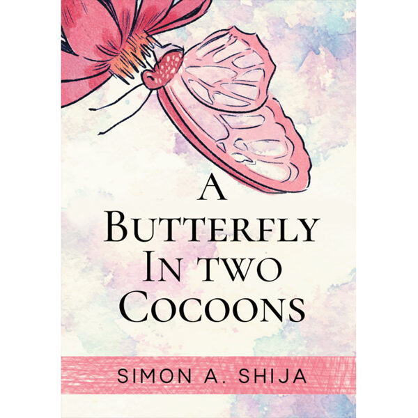 A butterfly in two cocoons